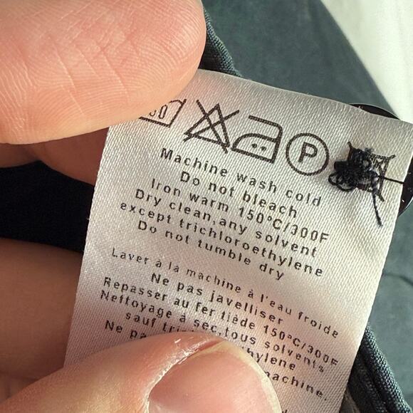 J. Lindeberg Men's 38x34 Black 100% Cotton Straight Leg Pants White Stitching - Picture 5 of 8